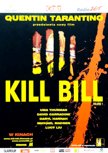 Przód ulotki filmu 'Kill Bill'