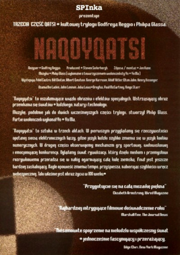 Tył ulotki filmu 'Naqoyqatsi'