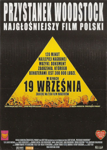 Przód ulotki filmu 'Przystanek Woodstock - Najgłośniejszy Film Polski'