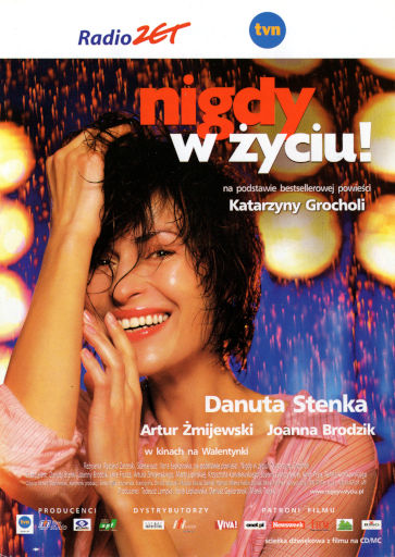 Przód ulotki filmu 'Nigdy W Życiu!'