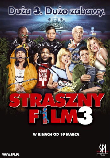 Polski plakat filmu 'Straszny Film 3'