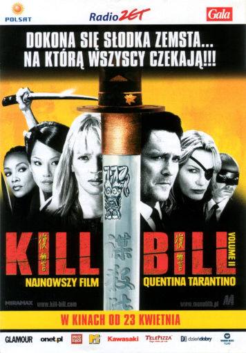 Polski plakat filmu 'Kill Bill 2'