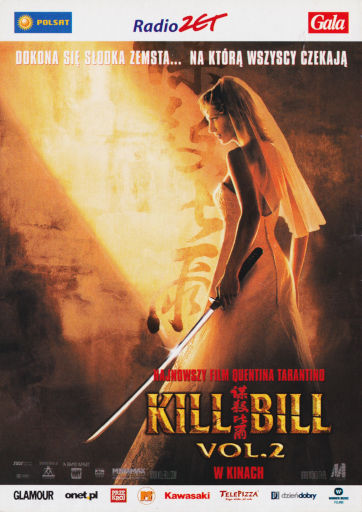 Przód ulotki filmu 'Kill Bill 2'