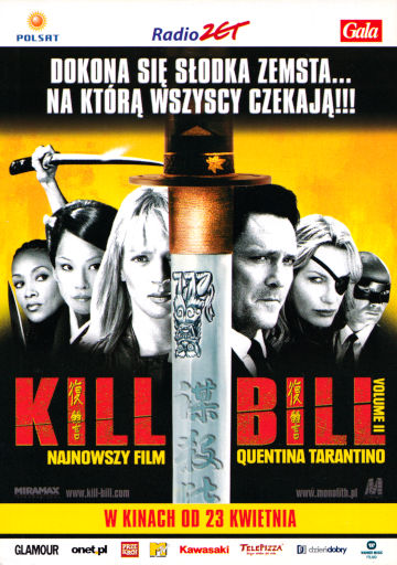 Przód ulotki filmu 'Kill Bill 2'