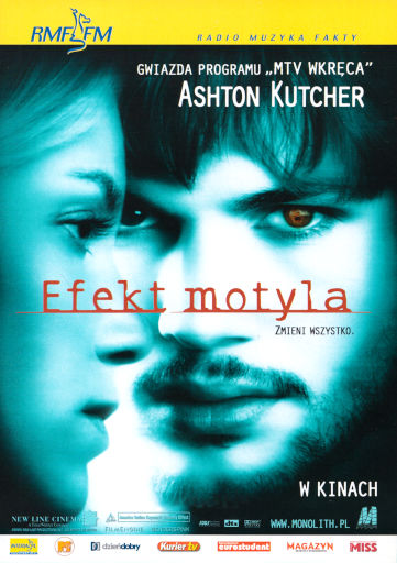 Przód ulotki filmu 'Efekt Motyla'