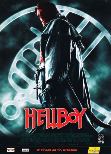 Przód ulotki filmu 'Hellboy'