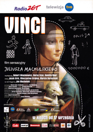 Przód ulotki filmu 'Vinci'