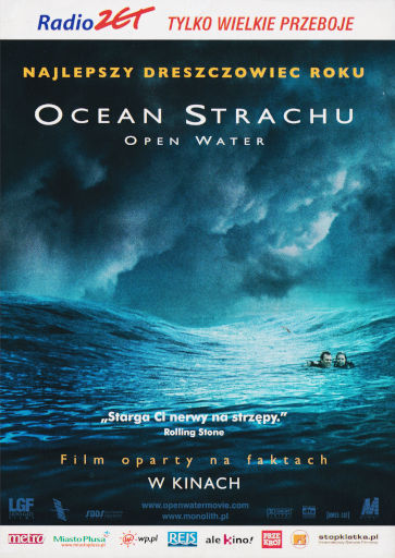 Przód ulotki filmu 'Ocean Strachu'