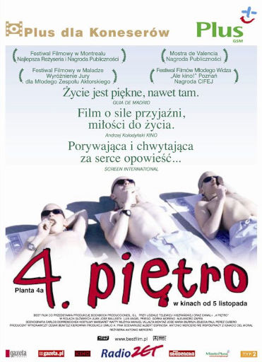 Polski plakat filmu '4. Piętro'