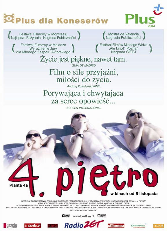 Polski plakat filmu '4. Piętro'