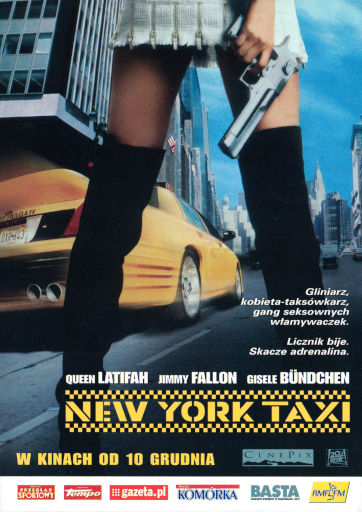 Przód ulotki filmu 'New York Taxi'