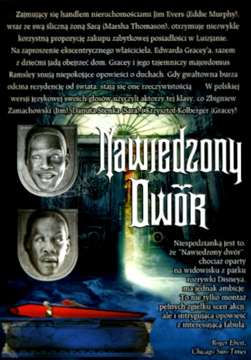 Tył ulotki filmu 'Nawiedzony Dwór'