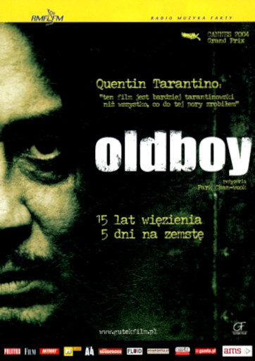 Przód ulotki filmu 'Oldboy'