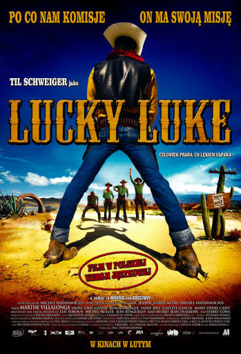 Polski plakat filmu 'Lucky Luke'