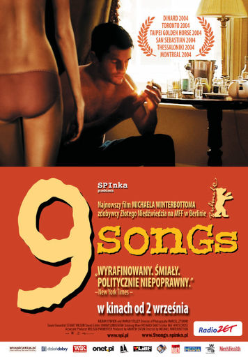 Polski plakat filmu '9 Songs'