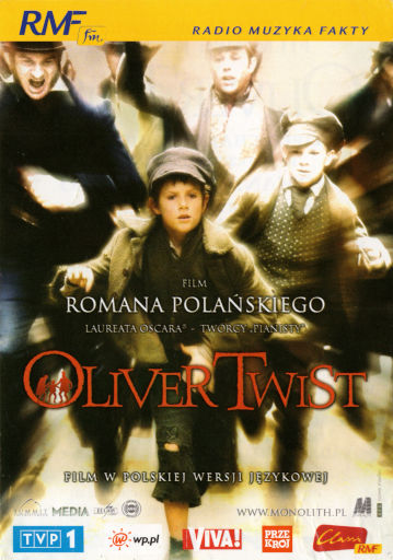 Przód ulotki filmu 'Oliver Twist'