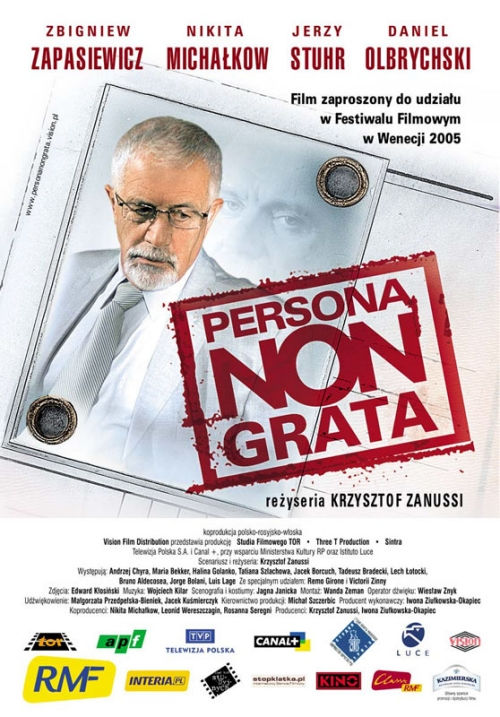 Polski plakat filmu 'Persona Non Grata'