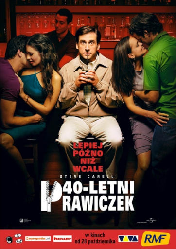 Polski plakat filmu '40-letni Prawiczek'