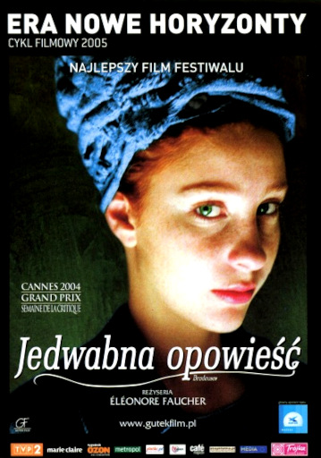 Przód ulotki filmu 'Jedwabna Opowieść'