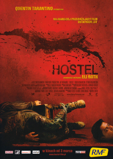 Przód ulotki filmu 'Hostel'