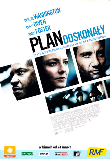 Przód ulotki filmu 'Plan Doskonały'