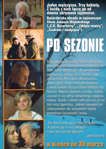 Tył ulotki filmu 'Po Sezonie'