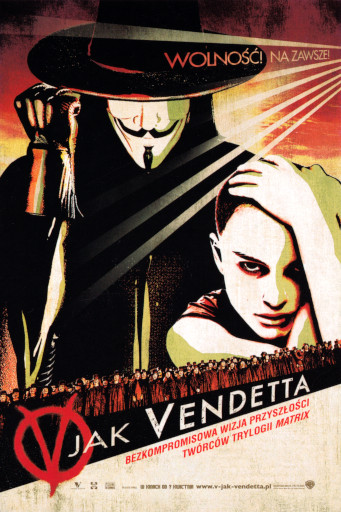 Przód ulotki filmu 'V Jak Vendetta'