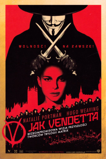 Przód ulotki filmu 'V Jak Vendetta'