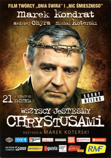 Przód ulotki filmu 'Wszyscy Jesteśmy Chrystusami'