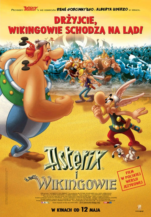 Polski plakat filmu 'Asterix i Wikingowie'