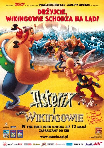 Przód ulotki filmu 'Asterix i Wikingowie'