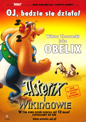 Przód ulotki filmu 'Asterix i Wikingowie'