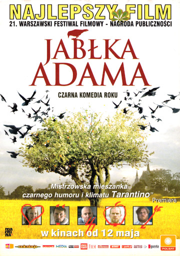 Przód ulotki filmu 'Jabłka Adama'