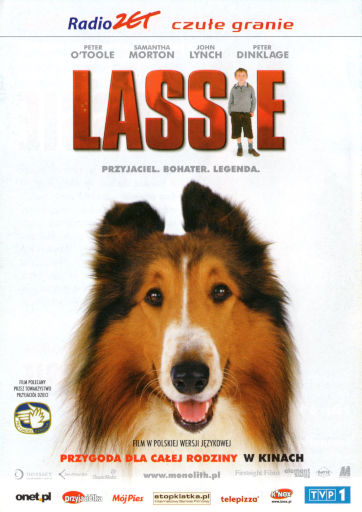 Przód ulotki filmu 'Lassie'