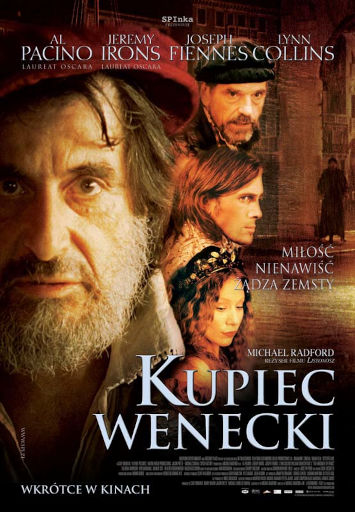 Polski plakat filmu 'Kupiec Wenecki'