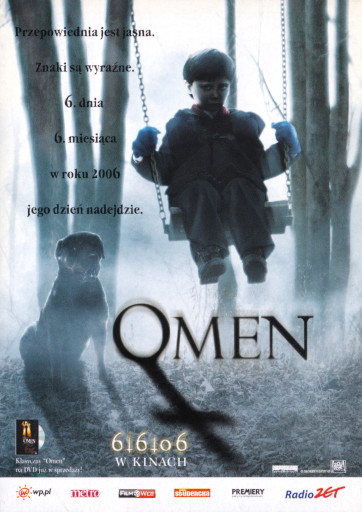 Przód ulotki filmu 'Omen'