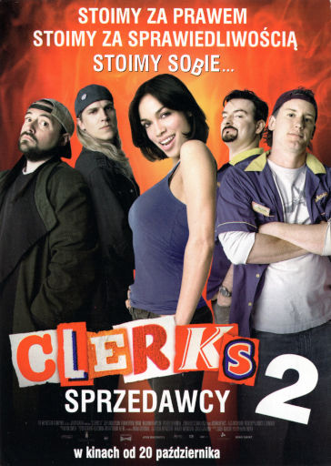 Przód ulotki filmu 'Clerks: Sprzedawcy 2'