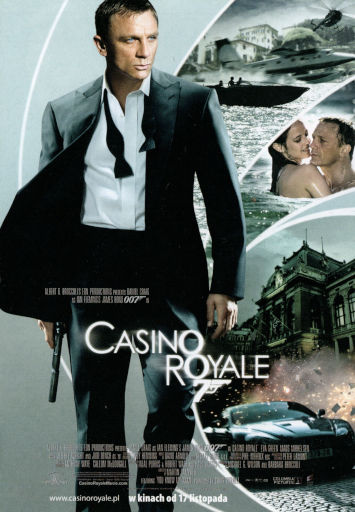 Przód ulotki filmu 'Casino Royale'