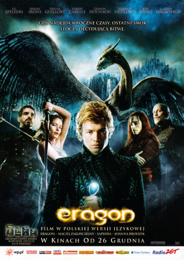 Przód ulotki filmu 'Eragon'