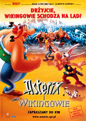 Przód ulotki filmu 'Asterix i Wikingowie'