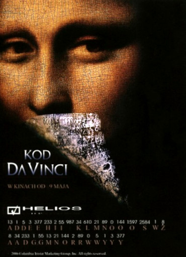 Przód ulotki filmu 'Kod Da Vinci'