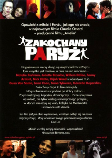 Tył ulotki filmu 'Zakochany Paryż'