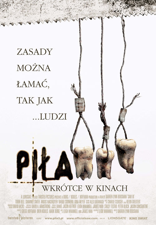 Polski plakat filmu 'Piła III'