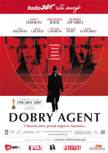 Przód ulotki filmu 'Dobry Agent'