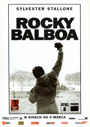 Przód ulotki filmu 'Rocky Balboa'