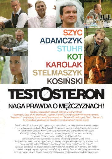 Tył ulotki filmu 'Testosteron'