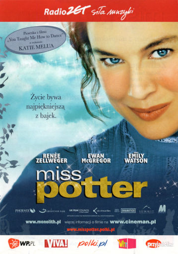 Przód ulotki filmu 'Miss Potter'