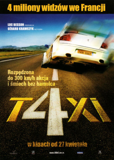 Przód ulotki filmu 'Taxi 4'