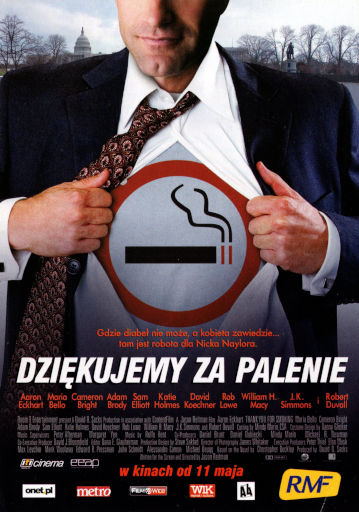 Przód ulotki filmu 'Dziękujemy Za Palenie'