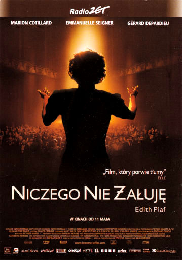 Przód ulotki filmu 'Niczego Nie Żałuję - Edith Piaf'